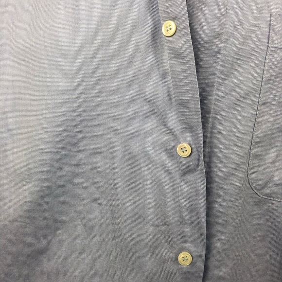 Mondo Di Marco Italian Blue Dress Shirt 17.5 | 100% Cotton Made in Italy - Picture 5 of 13